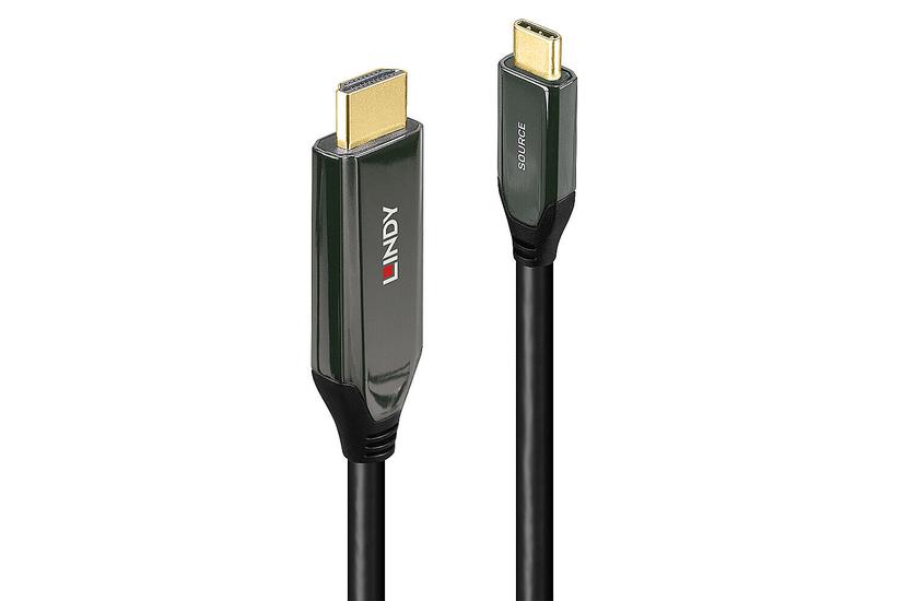 Lindy 3m USB Typ C an HDMI 8K60 Adapterkabel Zum Anschluss eines 8K HDMI Displays an den USB Port Typ C (43369)