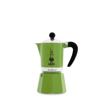 Bialetti Rainbow Moka gryde Sort, Grøn