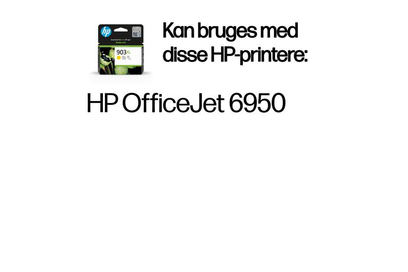 HP Original 903XL-blækpatron med høj kapacitet, gul