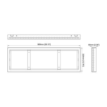 Multibrackets M Pro Series indelukke - Anti-Theft - for digitalt skiltepanel - lille - hvid