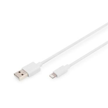 DIGITUS Lightning-kabel - Lightning / USB - 1 m