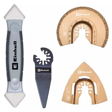 Einhell multi-tool set tiles, 4-part, grinding wheel (for multi-function tools)
