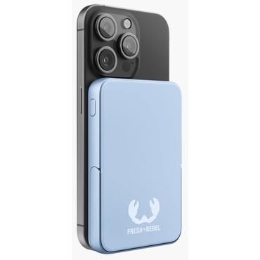 Fresh 'n Rebel 228299 powerbank Lithium polymer (LiPo) 5000 mAh Trådløs opladning Blå