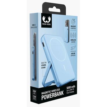 Fresh 'n Rebel 228299 powerbank Lithium polymer (LiPo) 5000 mAh Trådløs opladning Blå