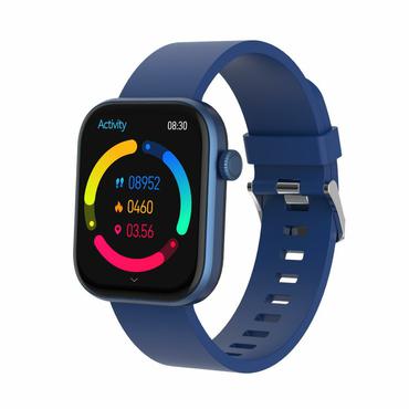 Denver SWC-185BU Smartwatch og sportsur 4,7 cm (1.85") AMOLED Digital 390 x 450 pixel Berøringsskærm Blå