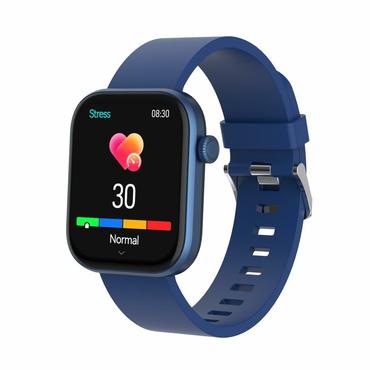 Denver SWC-185BU Smartwatch og sportsur 4,7 cm (1.85") AMOLED Digital 390 x 450 pixel Berøringsskærm Blå