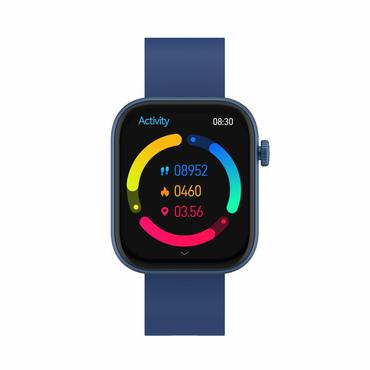 Denver SWC-185BU Smartwatch og sportsur 4,7 cm (1.85") AMOLED Digital 390 x 450 pixel Berøringsskærm Blå