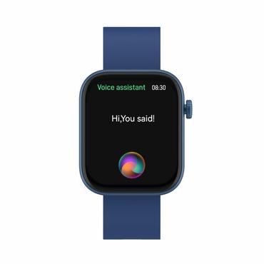 Denver SWC-185BU Smartwatch og sportsur 4,7 cm (1.85") AMOLED Digital 390 x 450 pixel Berøringsskærm Blå