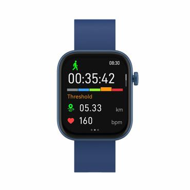 Denver SWC-185BU Smartwatch og sportsur 4,7 cm (1.85") AMOLED Digital 390 x 450 pixel Berøringsskærm Blå