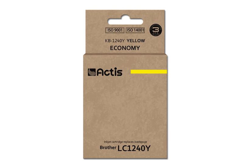 Actis KB-1240Y bl&aelig;k (erstatning Brother LC1240Y/LC1220Y; Standard; 19 ml; gul)