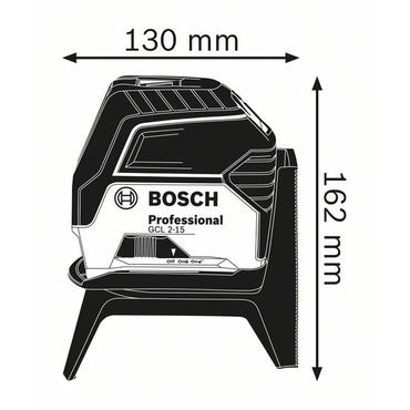 Bosch GCL 2-15 Linje-/punktniveau 15 m 650 nm (<1 mW)