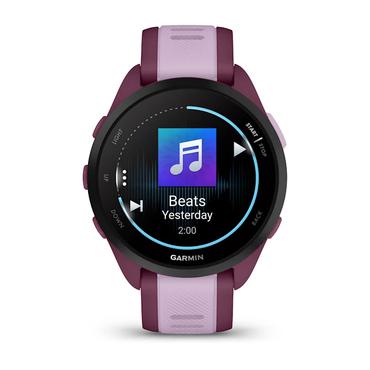 Garmin Forerunner 165 Music 3,05 cm (1.2") AMOLED 43 mm Digital 390 x 390 pixel Berøringsskærm Lilla GPS (satellit)