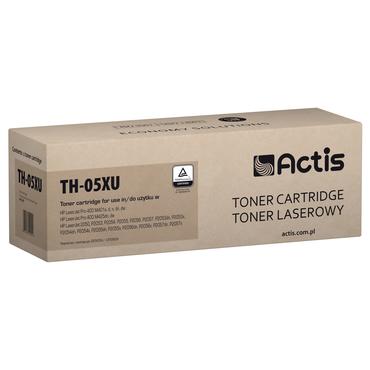 Actis TH-05XU Universaltoner til HP-printere, erstatning for HP 05X CE505X, CF280X, Standard; 7200 sider; sort