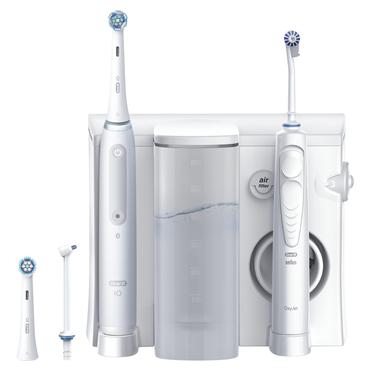 Oral-B iO4 & OxyJet Voksen Roterende, pulserende tandbørste Hvid