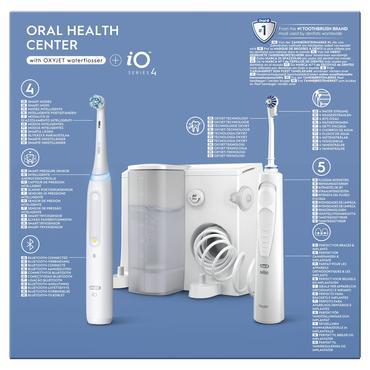 Oral-B iO4 & OxyJet Voksen Roterende, pulserende tandbørste Hvid