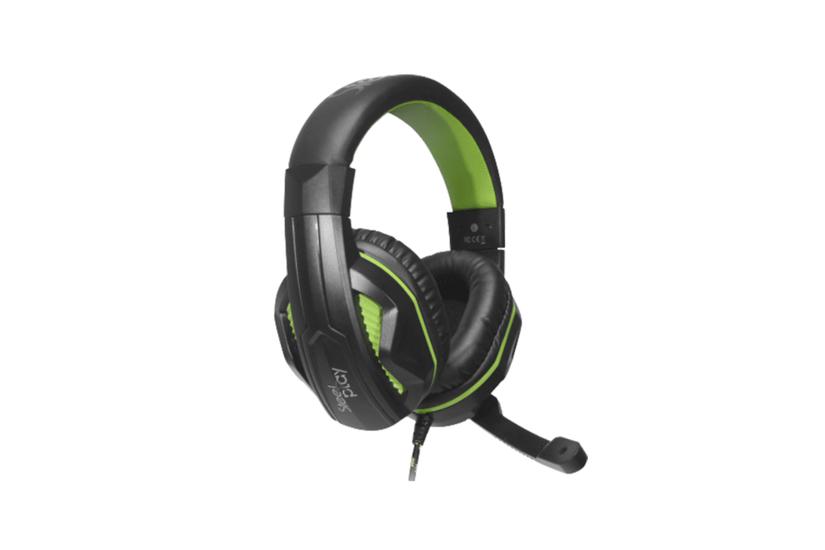 Steelplay HP45 Headset Ledningsført Spil Sort, Grøn