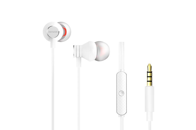 HEADPHONES MICRO Aiwa ESTM-50WT WHITE in-ear JACK 3.5 MM PLATE.GOLD CABLE 120CM MICRO ESTM-50WT HEADPHONES MICRO Aiwa ESTM-50WT WHITE in-ear JACK 3.5 MM PLATE.GOLD CABLE 120CM MICRO ESTM-50WT