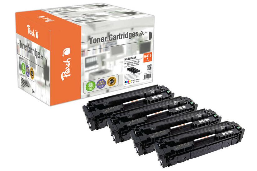 Peach PT1139 tonerpatron 4 stk Kompatibel Sort, Blå, Magenta, Gul