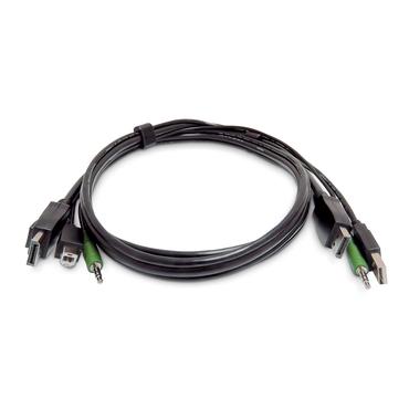 StarTech.com SK2DPMMKVM10-TAA KVM-kabel Sort 3 m