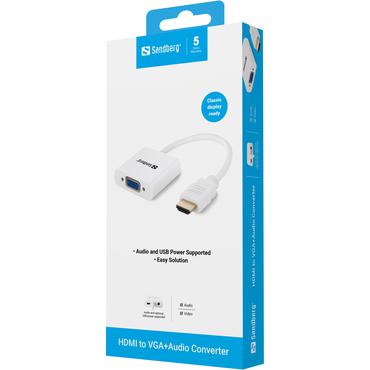 Sandberg HDMI to VGA+Audio Converter