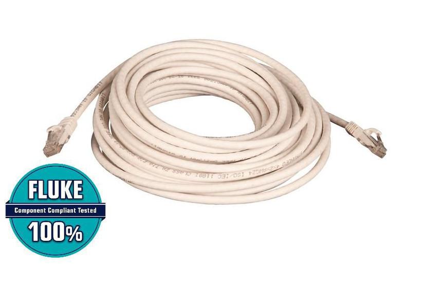 Lanview patchkabel - 10 m - hvid
