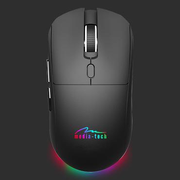 Media Tech Mus - Bluetooth, RF trådløst - 1200, 2400, 3200 dpi - Batterier - 6 knapper