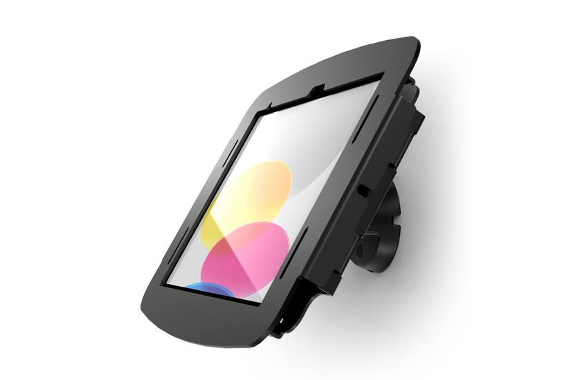 Compulocks Space iPad 10th-11th (A16) Gen Space Enclosure Bow Tilting Wall Mount Black monteringssæt - eksponeret frontkamera og hjemmeknap - for tablet - vip - sort