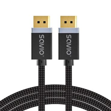 Savio CL-176 DisplayPort kabel 3 m Sort