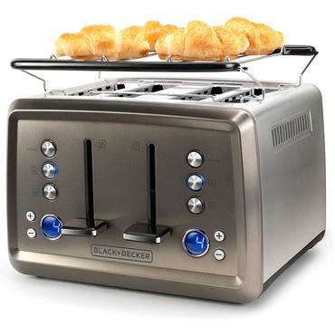 Black & Decker BXTO1960E brødrister 4 skive(r) 1960 W Rustfrit stål