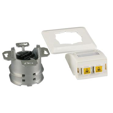 EFB Elektronik FTTH-OUTLET-LC-OM4 stikkontakt LC-D Hvid