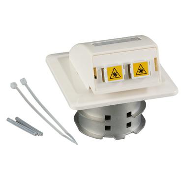 EFB Elektronik FTTH-OUTLET-LC-OM4 stikkontakt LC-D Hvid