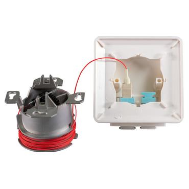 EFB Elektronik FTTH-OUTLET-LC-OM4 stikkontakt LC-D Hvid