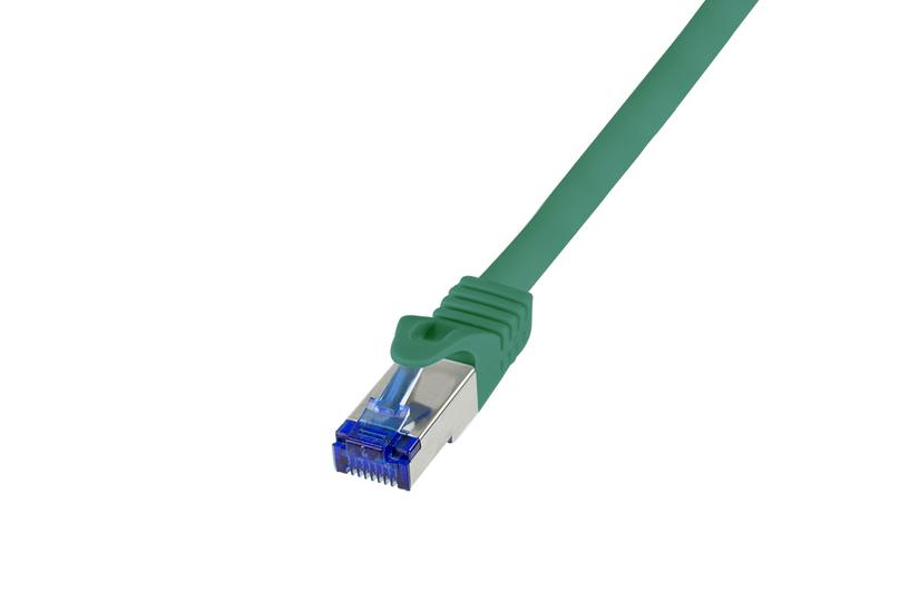 Logilink Patchkabel Ultraflex, Cat.6A, S/FTP, gr&Atilde;&frac14;n, 0,5 m