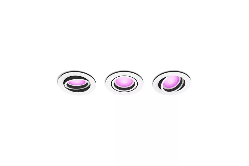 Philips Hue White & Color Ambiance Centura Einbaustrahler 3 flg. WeiÃ 3x4.2W.