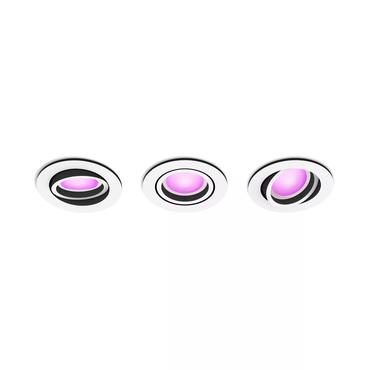 Philips Hue White & Color Ambiance Centura Einbaustrahler 3 flg. WeiÃ 3x4.2W.