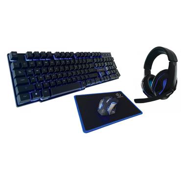 Rebeltec SHERMAN tastatur Mus inkluderet Spil USB QWERTY Engelsk Sort