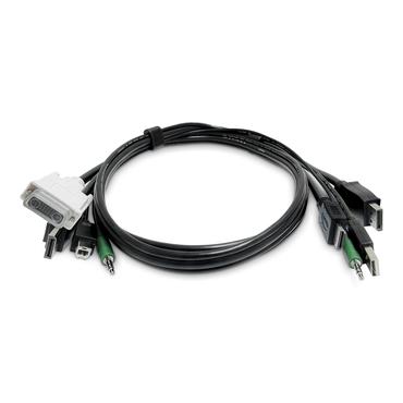 StarTech.com SKDVI2HDDP06MMKVM06T KVM-kabel Sort 1,8 m