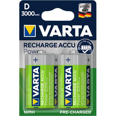 Varta Power Accu batteri - 2 x D - NiMH