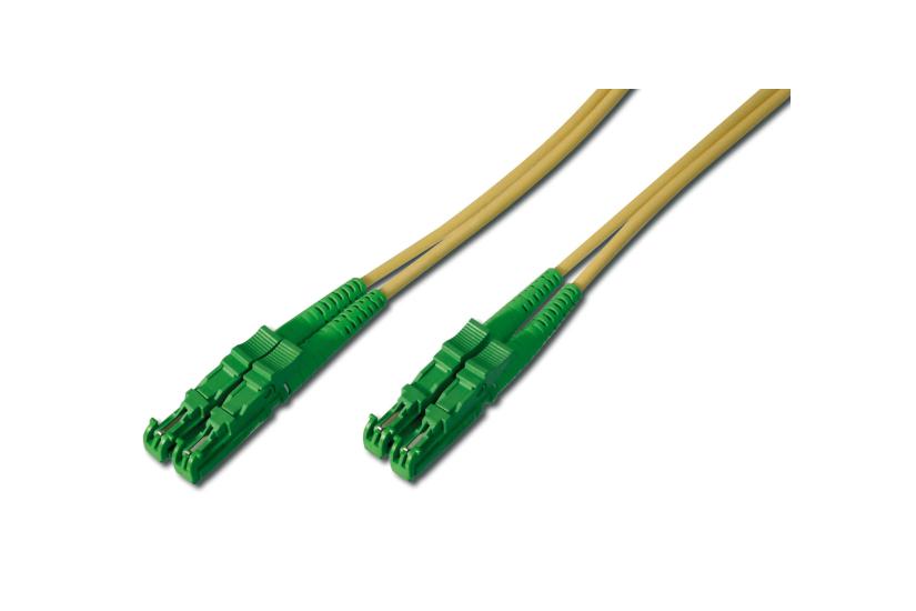 Equip Fiberkabel - 2 m - OS2 - APC - E-2000 - Enkelläge - Gul