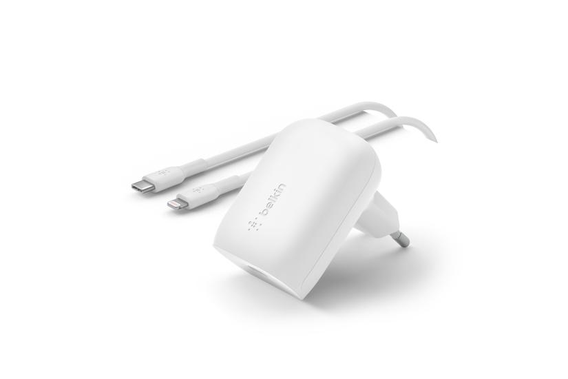 Belkin BoostCharge strømforsyningsadapter - PPS-teknologi - 24 pin USB-C - 30 Watt
