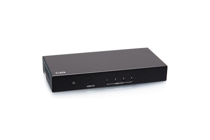 C2G 4-Port HDMI Distribution Amplifier Splitter - 4K 60Hz - HDR - 7.1 Audio - video-/audiosplitter - 4 porte