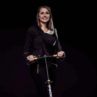 HUDORA BigWheel Air 230 Dual Brake Universel Klassisk scooter Sort, Hvid