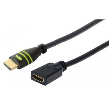 Techly ICOC-HDMI-4-EXT018 HDMI-kabel 1,8 m HDMI Type A (Standard) Sort