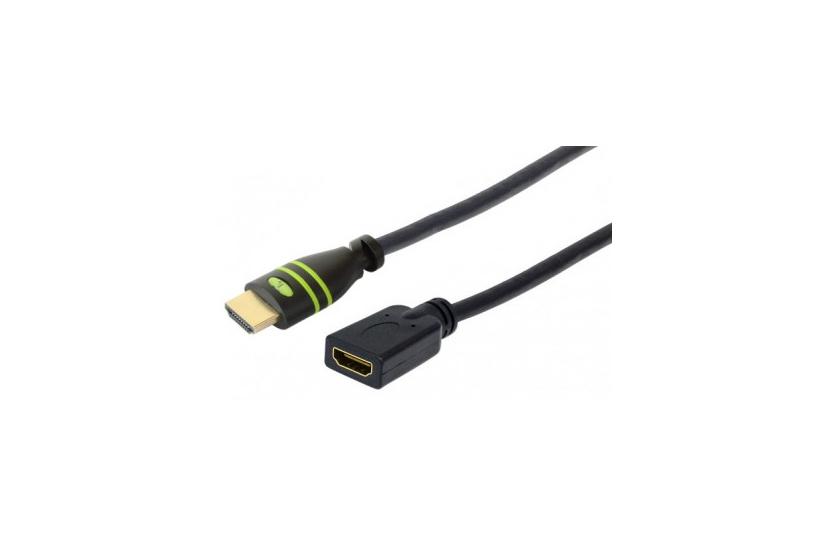 Techly ICOC-HDMI-4-EXT018 HDMI-kabel 1,8 m HDMI Type A (Standard) Sort