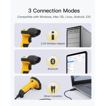 inateck Barcodescanner P6-AI yellow [BCST-P6-AI_yellow]