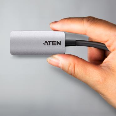 ATEN UC3008A1-AT USB grafisk adapter 4096 x 2160 pixel S&oslash;lv