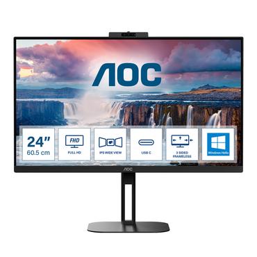 AOC Value-line 24V5CW/BK sk&auml;rm - WLED - 24" - AMD FreeSync - IPS - 4ms,1ms - Full HD 1920x1080 vid 75Hz