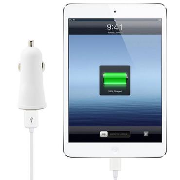 USB Billader, 2,4 A, hvid