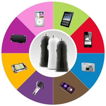 USB Billader, 2,4 A, hvid