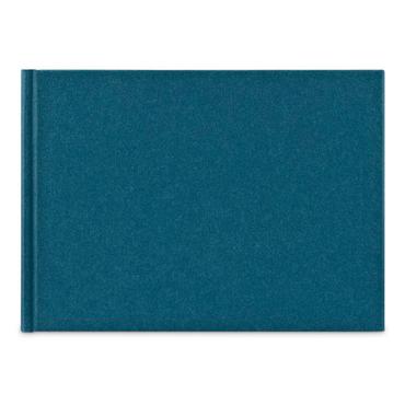 Hama Wrinkled Buchalbum    24x17 36 wei&szlig;e Seiten, blau       7612